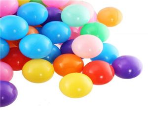 100pcs Balles amusantes colorées Balles de balle en plastique souple bébé enfants tente de natation