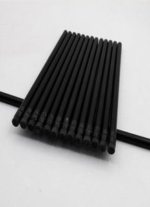 Lote de lápices de madera negros kawaii de 100 Uds., lápices negros con borradores para material de escritura para oficina escolar, lápiz HB estacionario lindo a granel Y9802142
