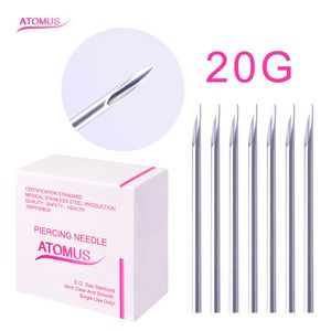 100pcs/lot 20G Piercing Needles 18G Sterile Disposable Body Piercing Needles 18G For Ear Nose Navel Nipple