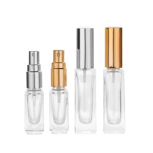 100 unids/lote 3ML 6ML 9ML botella de vidrio atomizador de Perfume botella pulverizadora muestra cosmética Vial botellas rellenables