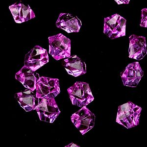 100pcs / lot (60g) 11x14 mm acrylique Crystal Ice Rock Stones Gems pour les confettis de décoration de fête de mariage Perles de dispersion de table