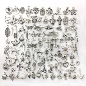 100pcs / lot charmes pendentif pour le porte-clés Collier Collier Boucles d'oreilles bijoux de fabrication de produits de réalisation
