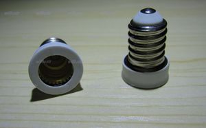 100 pcs/lot E14 à E12 culot de lampe adaptateur convertisseur ampoule adaptateur Led halogène CFL ampoule lampe