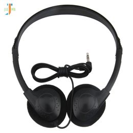 100pcs / lot Bonne Qualité Jetable Moins Cher Casque F Type Plug Filaire En Plastique Cadeau Casque Usine Personnaliser 3.5mm pour PC MP3 Téléphone