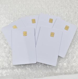 100pcs / lot ISO7816 Carte PVC blanche avec puce SEL4442 Contact IC Card Blank Contact Smart Card237a6267372