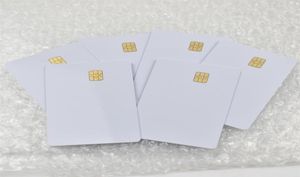 100pcs / lot ISO7816 Carte PVC blanche avec puce SEL4442 Contact IC Card Blank Contact Smart Card237a7863651