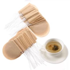 100Pcs/Lot Tea Filter Bags Coffee Case Tools Drip Bag Disposable Strong Penetration Natural Unbleached Wood Pulp Paper