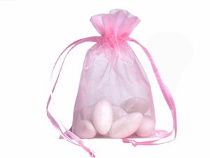 100pcs sacs d'emballage en organza pochettes à bijoux faveurs de mariage sac cadeau de fête de noël 9 x 12 cm (3,6 x 4,7 pouces)