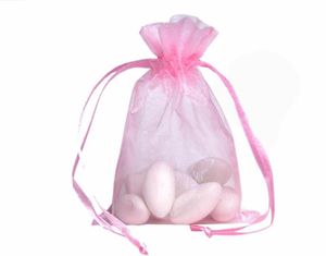 100 pièces sacs d'emballage en Organza pochettes à bijoux faveurs de mariage sac cadeau de fête de noël 9x12 cm 36x47 pouces 5889841