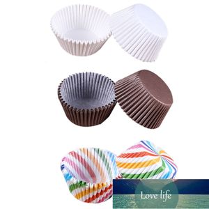 100 Unids / pack Cake Muffin Cupcake Tazas de papel Caja de pastel Cupcake Liner Cocina Herramienta para hornear Accesorios Molde de pastel Cajas de muffins pequeñas Precio de fábrica Diseño experto Calidad