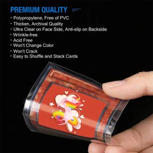 100pcs Popcorn Card Sleeves Cartes Protector Cartes Holder Folder Toy Transparent Play Game Vmax Case Trading Kids Christmas Gift
