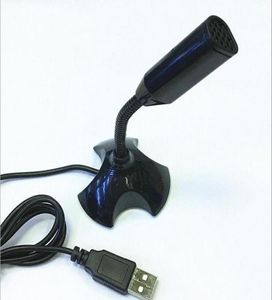 100 pièces Portable Studio discours Mini USB support de Microphone micro avec support pour micro ordinateur Microphones6886249