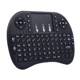 Mini clavier sans fil i8 2.4 ghz, Air Mouse anglais, télécommande, pavé tactile, pour Smart Android TV Box, ordinateur portable, tablette Pc