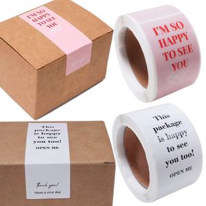 100pcs/Roll 3*9cm Thank You For Your Purchase Stickers For Small Business Gift Package Personalized Labels