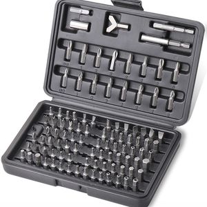 100pcs Destornillador Juego de brocas de seguridad Torx Tornillos antisabotaje Llave hexagonal Phillips Ranurado TriWing Reparación de automóviles Kit de herramientas de mano Y200321