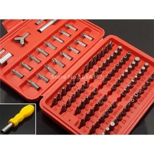 100pcs / Set Outils Boîte magnétique Bit Porte-tournevis Torx Hex Star Spanner Vis Sécurité Outil inviolable Y200321