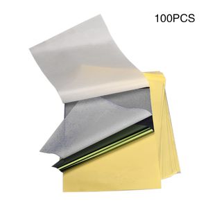 Papier de transfert de tatouage 100pcs taille de pochoir thermique A4 pour l'approvisionnement de machine de transfert de tatouage