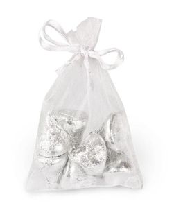 100pcs sacs d'emballage en organza blanc porte-faveurs pochettes à bijoux faveurs de mariage sac cadeau de fête de Noël 10 x 15 cm 39 x 59 po2023286