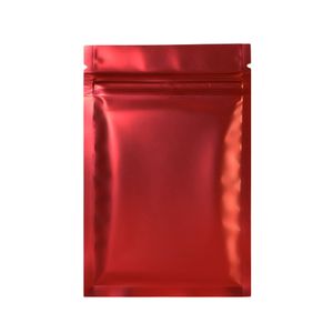100 pièces vente en gros 8.5x13 cm (3.25x5in) thermoscellage Ziplock mat noir/vert/or feuille d'aluminium Mylar sacs