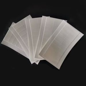 100 hojas de cinta adhesiva de doble cara extraordinariamente resistente al agua para extensiones de cabello de trama de piel cintas peluca pieza de cabello personalizada por clientes VIP