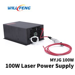 Will Fan MYJG100W Fuente de alta potencia láser Co2 con caja de metal negro Uso para máquina cortadora de grabado láser