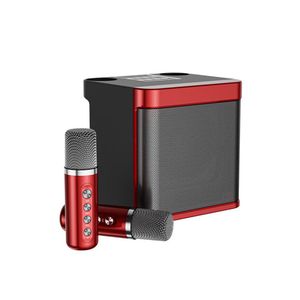 YS-203 de 100W, electrónica, portátil, profesional, karaoke, micrófono dual, altavoz compatible con Bluetooth, dispositivo de karaoke externo inteligente