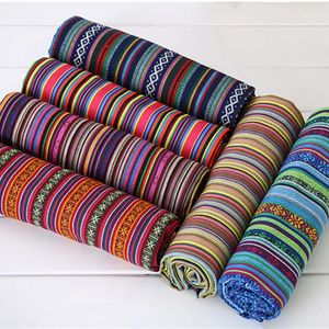 Tissu en polyester et coton 100x150cm, tissus décoratifs ethniques pour housse de canapé, coussins, rideaux, 22 Styles, 240117