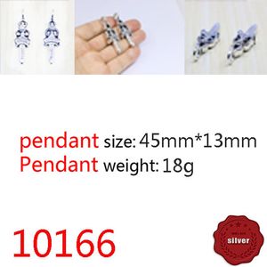 10166 Bijoux pendentif européens et américains S925 en argent sterling personnalité de la mode punk hip-hop personnalité sainte épée lettre bijoux classiques