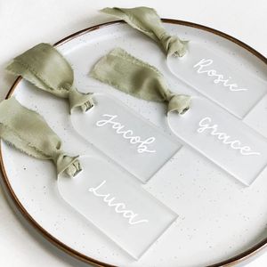 102050pcs Carte de place de mariage en acrylique Gagued Name Tag Arch Blank Decoration Cards de sièges DIY SIGNER PROSIBLE 240419