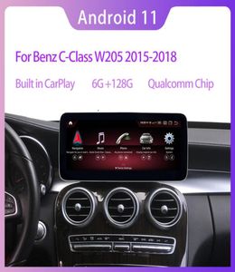 1025quot Qualcomm Android 11 6G RAM 128G ROM CHAR RADIO GPS Navigation Bluetooth WiFi Head Unit Screen for Mercedes Benz GLC CLC CLC CLC CLC CLC