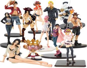 Figura de One Piece de 1026cm, Tashigi Luffy Ace Hancock Jeans Koala Smoker Nami Chopper Sanji Vinsmoke Reiju, juguete de figura de PVC X05038310531