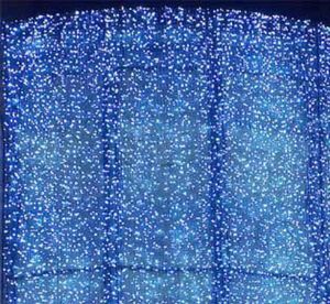 103m Éclairage de vacances LED String String Curtain Light Christmas Ornement Flash Colored Fairy Wedding Decoration Fense Fenêtre Hom5762770