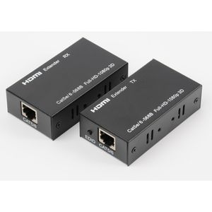 1080p FHD HDMI-compatible à RJ45 60m Expéditeur d'expéditeur Expéditeur sur Ethernet Cat 5E / 6 pour TV PC HDTV HDTV
