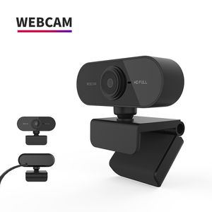 Cámara Web HD de 1080P con micrófono, cámara Web giratoria para PC, cámara Web de escritorio, Mini computadora, cámara Web, cámara de grabación de vídeo, trabajo