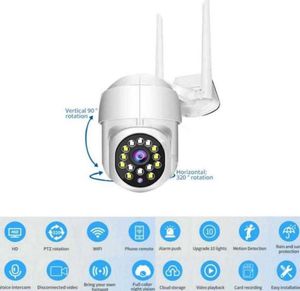1080p PTZ Wifi IP Camera IP Outdoor 4x zoom digital AI Detect Wireless Camera H.264 P2P O 360 2MP Camera CCTV CCTV de seguridad1696779