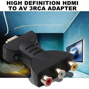 1080p RCA AV à HDMI Compatible Composite Adapter Converter Audio Video Cable HDMI-compatible to AV avec USB Cable pour HD TV Box