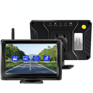 1080P Wireless IPS 5 Inch Car Monitor Rear View Reverse Camera Driving Kit with Stable Digital Signal Auto Parking