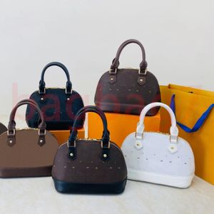 10A Alma BB bolsos de lujo de alta calidad Bolsos de señora Shell Bolsos de hombro de mujer Bolsos de cuero Cartera de concha Bolso inferior de alimentos de alta calidad Bolsos cruzados de moda Tote