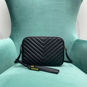 10A Designer Camera Bag Sac à main d'épaule de luxe en cuir véritable gland faire sac de messager 23 cm de haut sac à bandoulière imitation avec boîte Y019