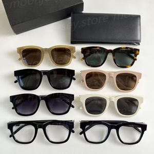 Lunettes de soleil 10A Premium pour femmes et hommes, verres de couple avec logo latéral, monture carrée et ronde avec boîte, cadeaux de festival 25799 23642 26404