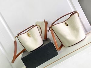 10A Triomphe C Bucket 16 Bolso Tela de moda Cuero genuino Nuevo estilo Bolso clásico de lujo Hombro Bordado al por mayor Bolsos Crossbody Bolsos de mujer Monederos de cuero de vaca