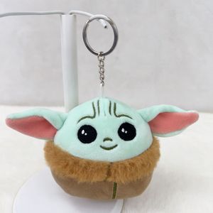 Colgante de alienígenas para bebé de 10CM, Kehchain de peluche, monstruo verde, bolso escolar, colgante, llavero de coche, llaveros para niñas encantadoras, muñecas