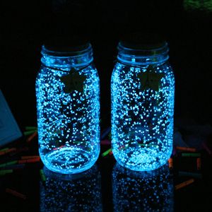 10g de fête de mariage bricolage particules super lumineuses fluorescentes Glow Pigment gravier brillant sable noctilucent brillant dans la poudre de sable sombre