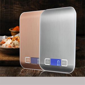 10kg/1g Mini Kitchen Digital Scale Precision Electronic Food Scales Stainless Steel Balance Weighting Scale Touch LCD Display Y200328