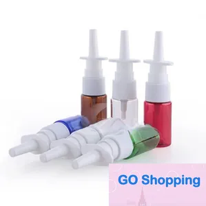 Paquete cosmético de 10 ml Botella de aerosol nasal de PET farmacéutico Botella de emulsión de plástico Envase Botellas de muestra con pulverizador de bomba para venta al por mayor