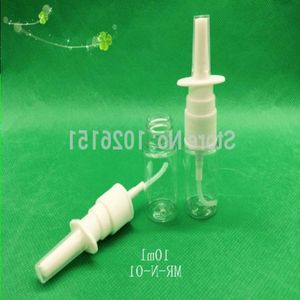Flacon de pompes de pulvérisation nasale en plastique de 10 ml, atomiseurs nasaux PE de 10 cc, applicateurs de pulvérisation orale de 1/3 oz (6 couleurs au choix) Epbsu