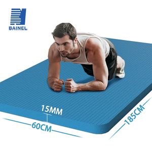 Tapis de yoga de 10 mm / 15 mm d'épaisseur Anti-Skid Sports Fitness Mat confort Foam Yoga Matt pour exerciceyoga et Pilates Gymnastics Mat 240325