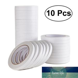 10Pcs 0.5x800cm Double-Sided Adhesive Tape for Arts Crafts Photography Scrapbooking Wrapping Office School Stationery Supplies