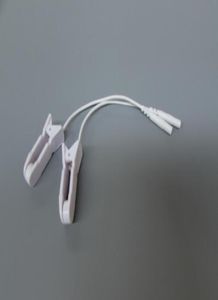 10 pièces 20mm broche sein mamelon oreille soulagement de la douleur pince dizaines électrode fil de plomb câble de connexion pour dizaines 300 masseurs Earclips9268160