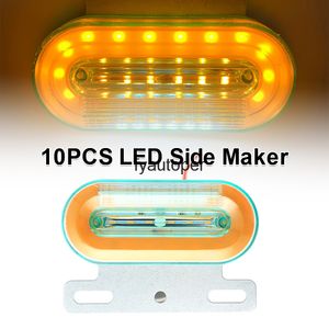 10 pièces 24V 12 LED feux de position latéraux de voiture camion indicateur de Signal externe lampe d'avertissement feu arrière 3 Modes remorque camion